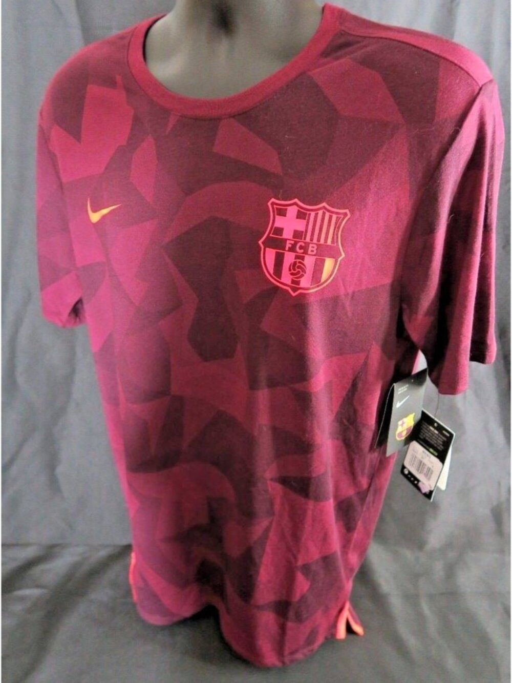 Barcelona Nike Training Trikot Dry Tee Match Uefa Kastanienbraun 2017-18 Medium